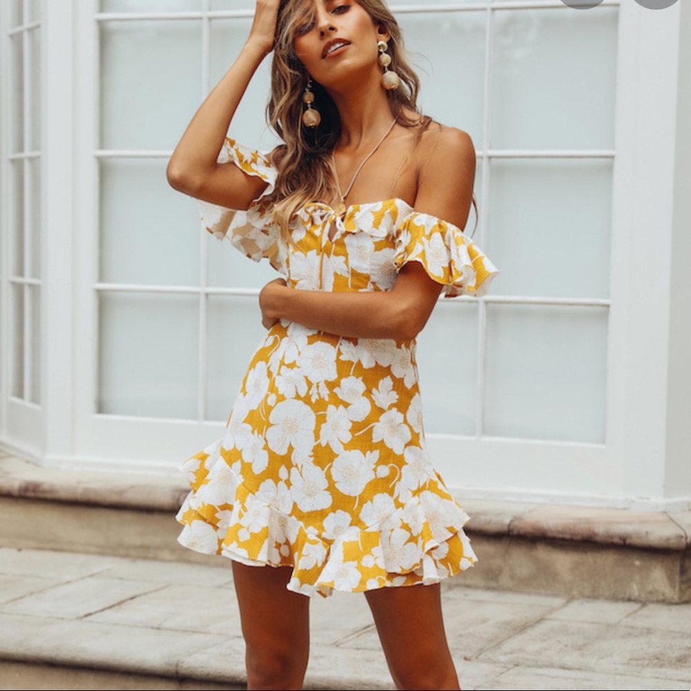 Hello Molly WALK TO REMEMBER DRESS MUSTARD dress